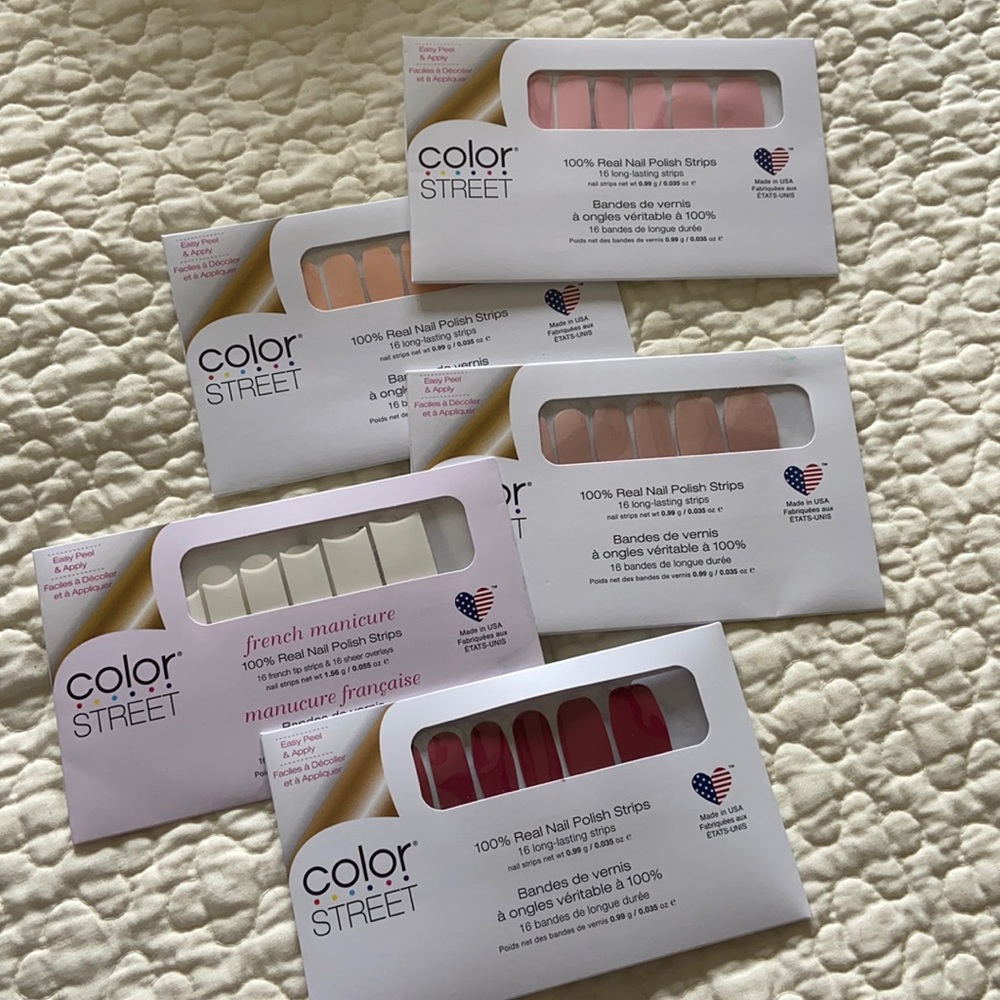BRAND NEW Color Street nail sets - 4 color and 1 French